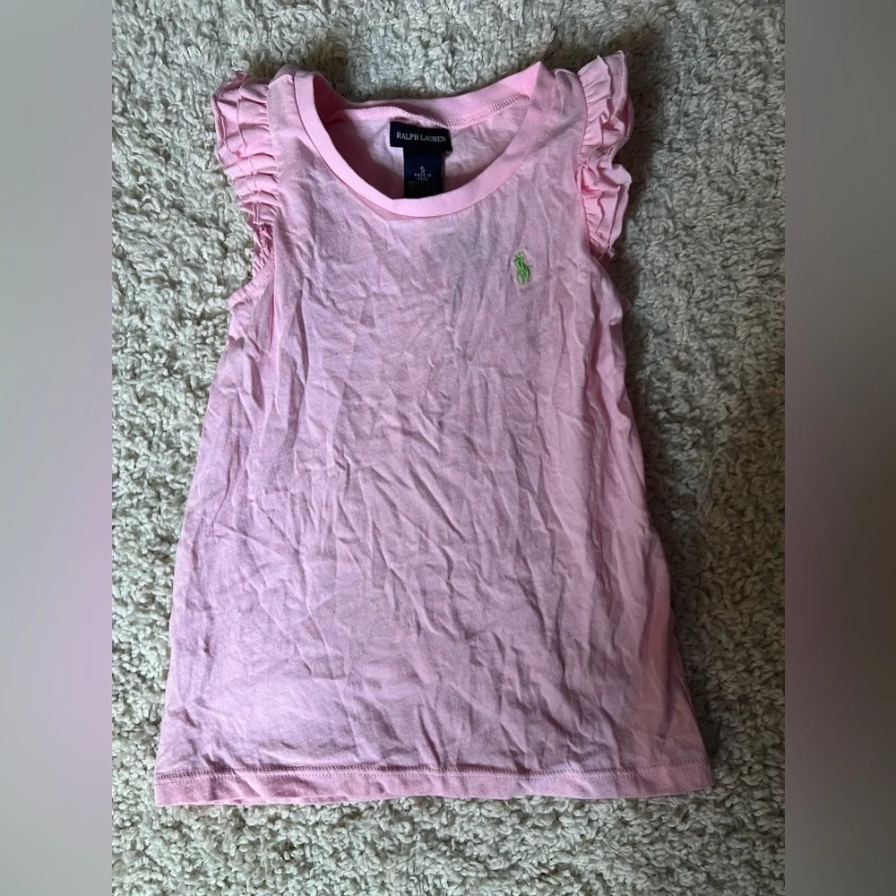 Size 5 Ralph Lauren Pink Kids Sleeveless Top NWT